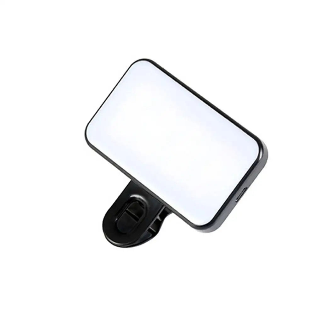 Mini Clip-On Selfie Fill Light – 3 Modes Rechargeable for Phone & Laptop