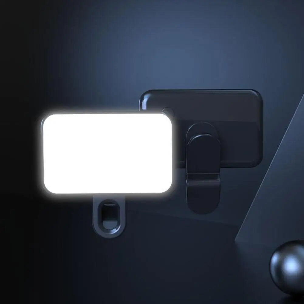 Mini Clip-On Selfie Fill Light – 3 Modes Rechargeable for Phone & Laptop