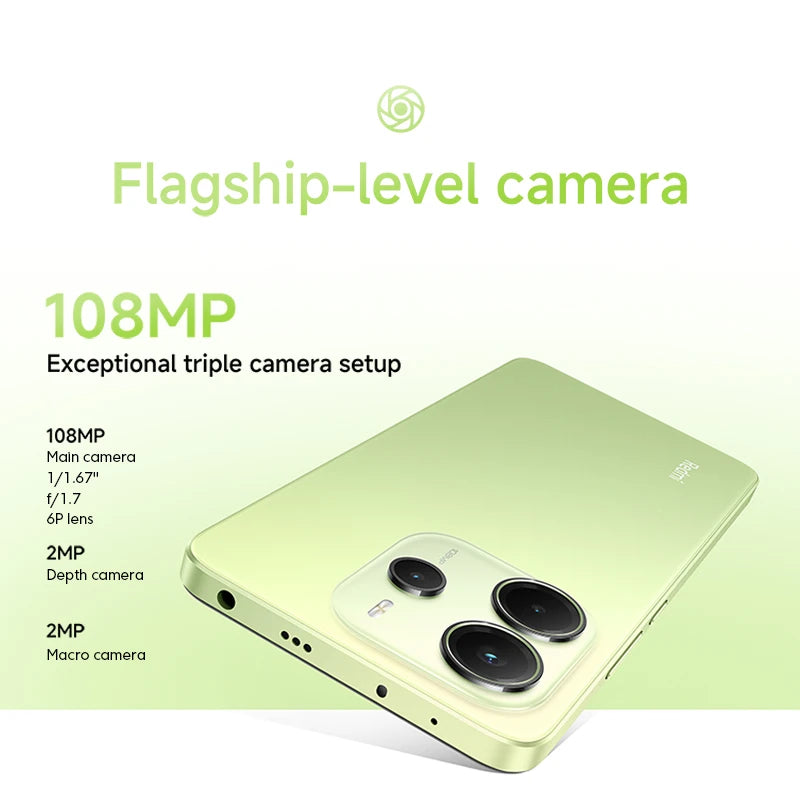 Xiaomi Redmi Note 14 – 108MP AI Camera | 6.67" AMOLED 120Hz | 5500mAh | Global Version