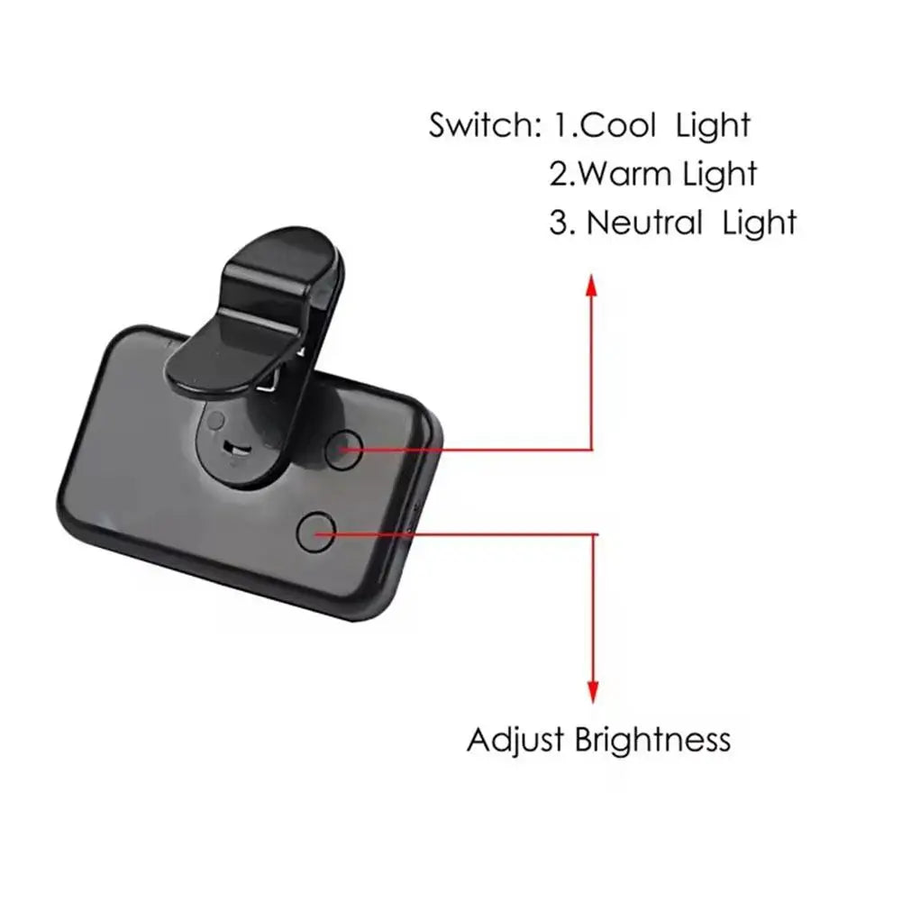 Mini Clip-On Selfie Fill Light – 3 Modes Rechargeable for Phone & Laptop