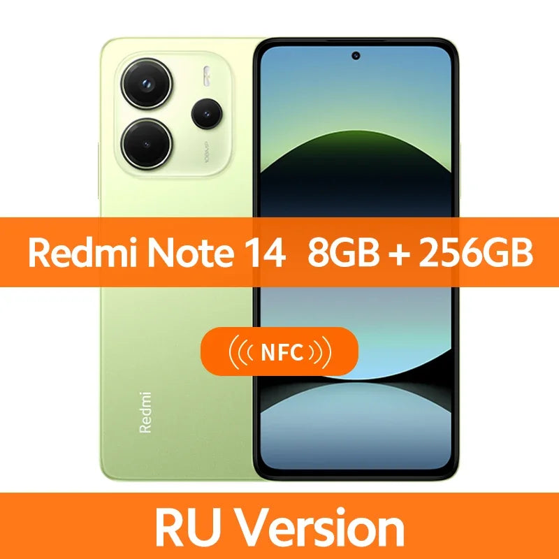 Xiaomi Redmi Note 14 – 108MP AI Camera | 6.67" AMOLED 120Hz | 5500mAh | Global Version