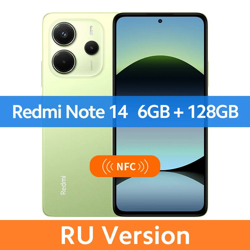 Xiaomi Redmi Note 14 – 108MP AI Camera | 6.67" AMOLED 120Hz | 5500mAh | Global Version
