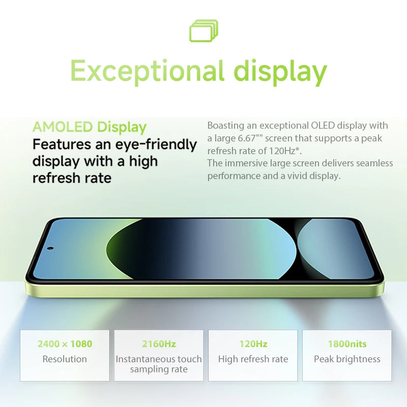 Xiaomi Redmi Note 14 – 108MP AI Camera | 6.67" AMOLED 120Hz | 5500mAh | Global Version