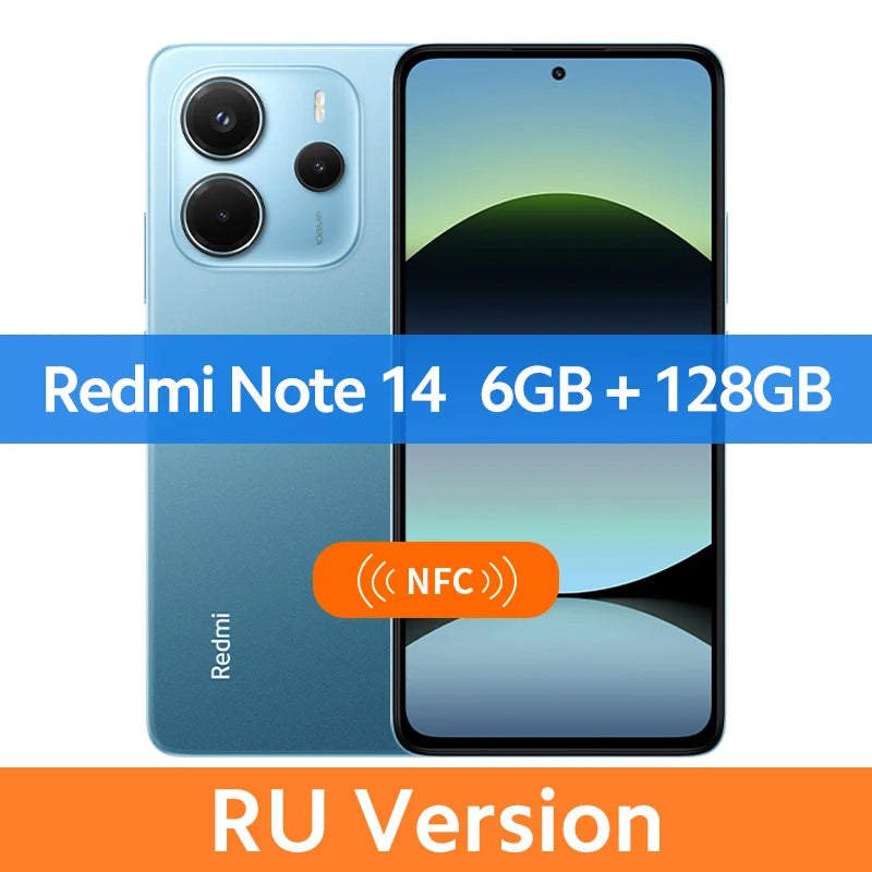 Xiaomi Redmi Note 14 – 108MP AI Camera | 6.67" AMOLED 120Hz | 5500mAh | Global Version