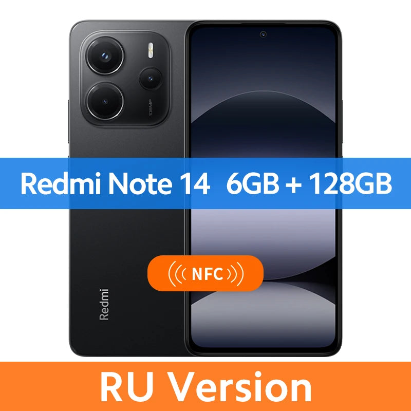 Xiaomi Redmi Note 14 – 108MP AI Camera | 6.67" AMOLED 120Hz | 5500mAh | Global Version